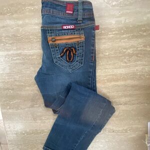 BONGO kids Dark Blue Boot Cut Jeans Sz 8/10